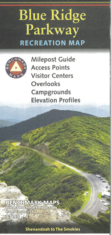 Buy map Blue Ridge Parkway Recreation Map