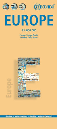 Buy map Europe, Europe North, London, Paris, Rome