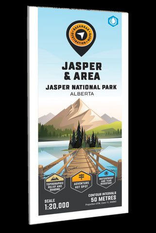 Buy map Jasper & Area – Jasper National Park Adventure Topographic Map