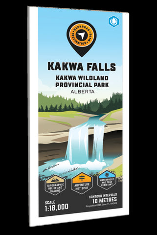 Buy map Kakwa Falls – Kakwa Wildland Provincial Park Adventure Topographic Map