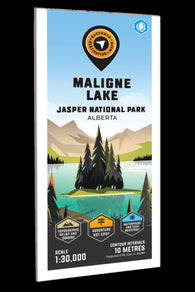 Buy map Maligne Lake – Jasper National Park Adventure Topographic Map