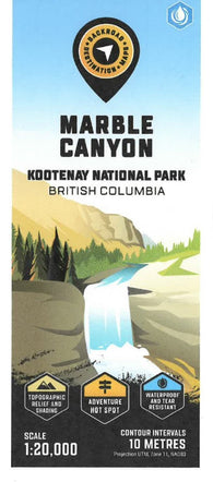 Buy map Marble Canyon – Kootenay National Park Adventure Topographic Map