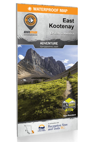 Buy map East Kootenay BC Recreation Map