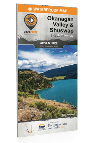 Buy map Okanagan Valley Shuswap BC Recreation Map