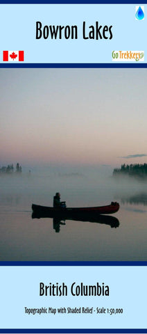 Purchase Clip of Bowron lakes map