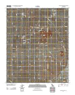 Adobe Mountain California Historical topographic map, 1:24000 scale, 7.5 X 7.5 Minute, Year 2012