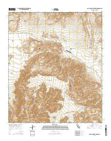 Agua Caliente Springs California Current topographic map, 1:24000 scale, 7.5 X 7.5 Minute, Year 2015