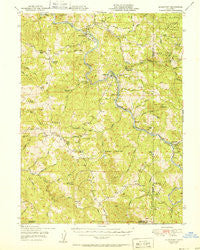 Alderpoint California Historical topographic map, 1:62500 scale, 15 X 15 Minute, Year 1951