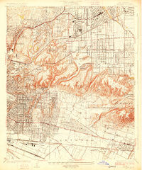 Alhambra California Historical topographic map, 1:24000 scale, 7.5 X 7.5 Minute, Year 1926