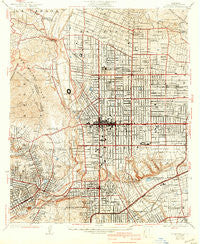 Altadena California Historical topographic map, 1:24000 scale, 7.5 X 7.5 Minute, Year 1928