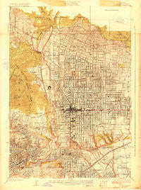 Altadena California Historical topographic map, 1:24000 scale, 7.5 X 7.5 Minute, Year 1928