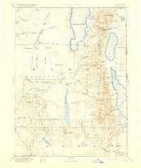 Alturas California Historical topographic map, 1:250000 scale, 1 X 1 Degree, Year 1892