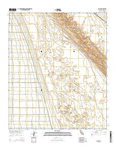 Amos California Current topographic map, 1:24000 scale, 7.5 X 7.5 Minute, Year 2015