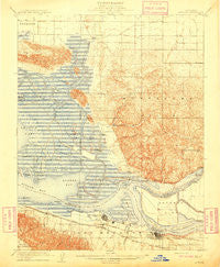 Antioch California Historical topographic map, 1:62500 scale, 15 X 15 Minute, Year 1908