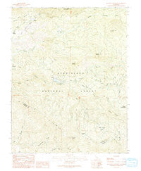 Ascension Mountain California Historical topographic map, 1:24000 scale, 7.5 X 7.5 Minute, Year 1990