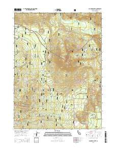 Ash Creek Butte California Current topographic map, 1:24000 scale, 7.5 X 7.5 Minute, Year 2015