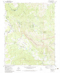 Auberry California Historical topographic map, 1:24000 scale, 7.5 X 7.5 Minute, Year 1983