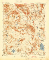 Avawatz Mountains California Historical topographic map, 1:250000 scale, 1 X 1 Degree, Year 1933