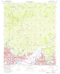 Azusa California Historical topographic map, 1:24000 scale, 7.5 X 7.5 Minute, Year 1966