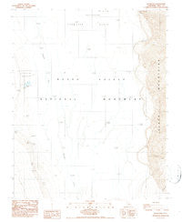 Badwater California Historical topographic map, 1:24000 scale, 7.5 X 7.5 Minute, Year 1986