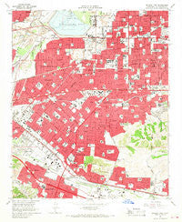 Baldwin Park California Historical topographic map, 1:24000 scale, 7.5 X 7.5 Minute, Year 1966