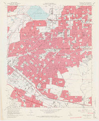 Baldwin Park California Historical topographic map, 1:24000 scale, 7.5 X 7.5 Minute, Year 1966
