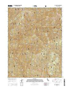 Ball Mountain California Current topographic map, 1:24000 scale, 7.5 X 7.5 Minute, Year 2015