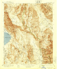 Ballarat California Historical topographic map, 1:250000 scale, 1 X 1 Degree, Year 1913
