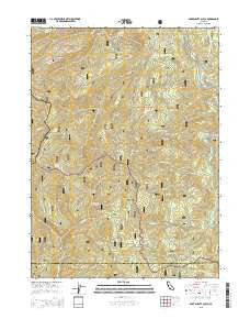 Bark Shanty Gulch California Current topographic map, 1:24000 scale, 7.5 X 7.5 Minute, Year 2015