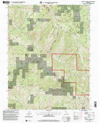 Bartlett Springs California Historical topographic map, 1:24000 scale, 7.5 X 7.5 Minute, Year 1996
