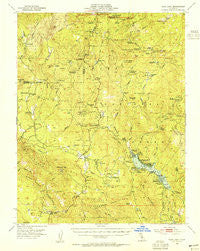 Bass Lake California Historical topographic map, 1:62500 scale, 15 X 15 Minute, Year 1953