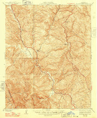 Beartrap Canyon California Historical topographic map, 1:24000 scale, 7.5 X 7.5 Minute, Year 1938