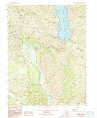 Benmore Canyon California Historical topographic map, 1:24000 scale, 7.5 X 7.5 Minute, Year 1989