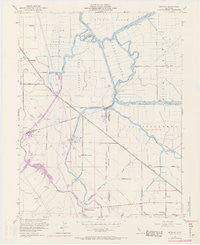 Bethany California Historical topographic map, 1:24000 scale, 7.5 X 7.5 Minute, Year 1952