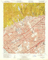 Beverly Hills California Historical topographic map, 1:24000 scale, 7.5 X 7.5 Minute, Year 1950