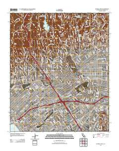Beverly Hills California Historical topographic map, 1:24000 scale, 7.5 X 7.5 Minute, Year 2012