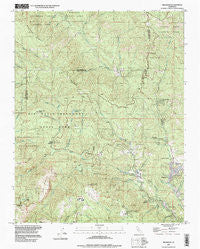 Big Basin California Historical topographic map, 1:24000 scale, 7.5 X 7.5 Minute, Year 1997