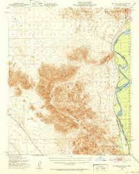 Big Maria Mts California Historical topographic map, 1:62500 scale, 15 X 15 Minute, Year 1951
