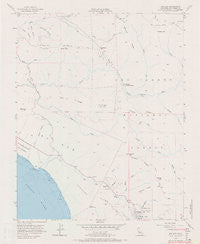 Big Sur California Historical topographic map, 1:24000 scale, 7.5 X 7.5 Minute, Year 1956