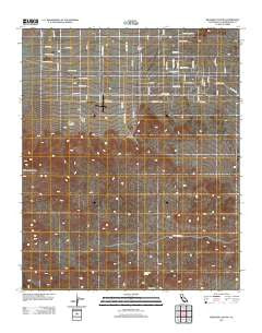 Bighorn Canyon California Historical topographic map, 1:24000 scale, 7.5 X 7.5 Minute, Year 2012