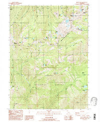 Billys Peak California Historical topographic map, 1:24000 scale, 7.5 X 7.5 Minute, Year 1986