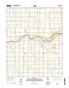 Biola California Current topographic map, 1:24000 scale, 7.5 X 7.5 Minute, Year 2015