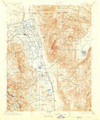 Bishop California Historical topographic map, 1:125000 scale, 30 X 30 Minute, Year 1913
