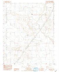 Bitter Spring California Historical topographic map, 1:24000 scale, 7.5 X 7.5 Minute, Year 1986