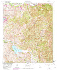 Black Star Canyon California Historical topographic map, 1:24000 scale, 7.5 X 7.5 Minute, Year 1967