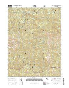 Black Rock Mountain California Current topographic map, 1:24000 scale, 7.5 X 7.5 Minute, Year 2015