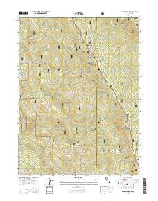 Blake Mountain California Current topographic map, 1:24000 scale, 7.5 X 7.5 Minute, Year 2015