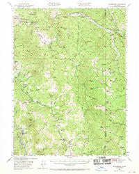 Blocksburg California Historical topographic map, 1:62500 scale, 15 X 15 Minute, Year 1949