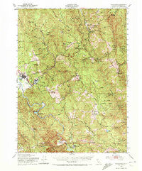 Blue Lake California Historical topographic map, 1:62500 scale, 15 X 15 Minute, Year 1951