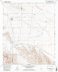 Borrego Mountain SE California Historical topographic map, 1:24000 scale, 7.5 X 7.5 Minute, Year 1958